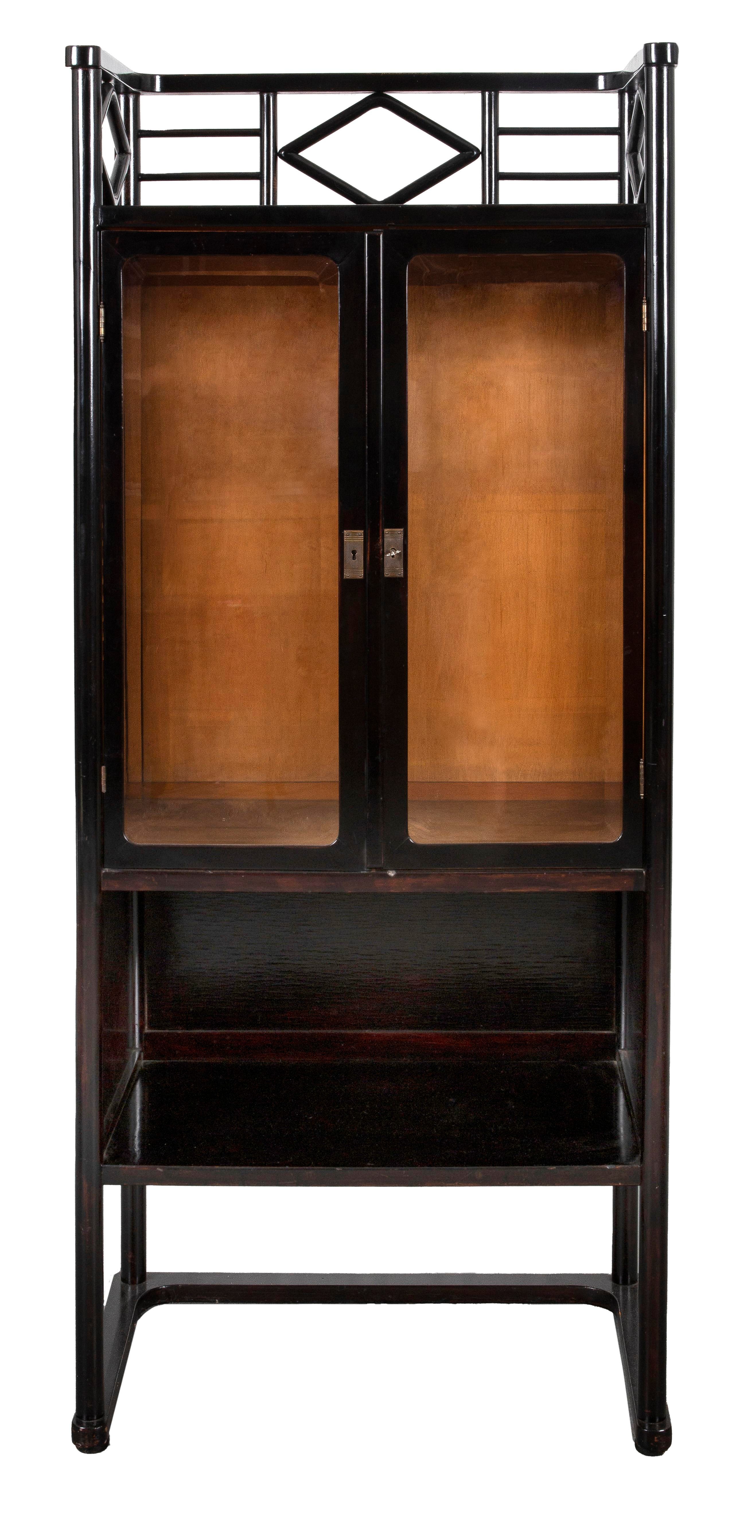 Appraisal: JOSEF HOFFMANN MANNER SECESSIONIST CABINET Josef Hoffmann manner Austrian Vienna