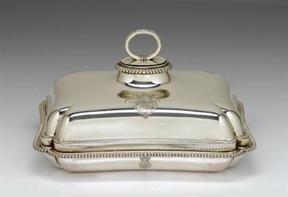 Appraisal: George III sterling silver covered entree dish paul storr london