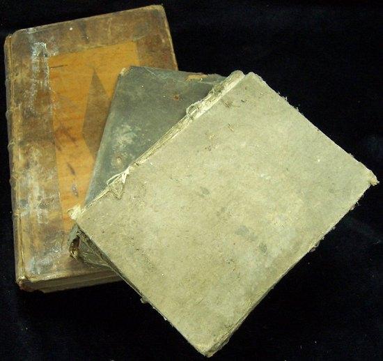 Appraisal: Three leather bound volumes