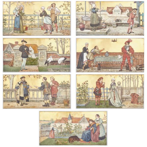 Appraisal: The Seven Ages of Man Set of Seven Minton s