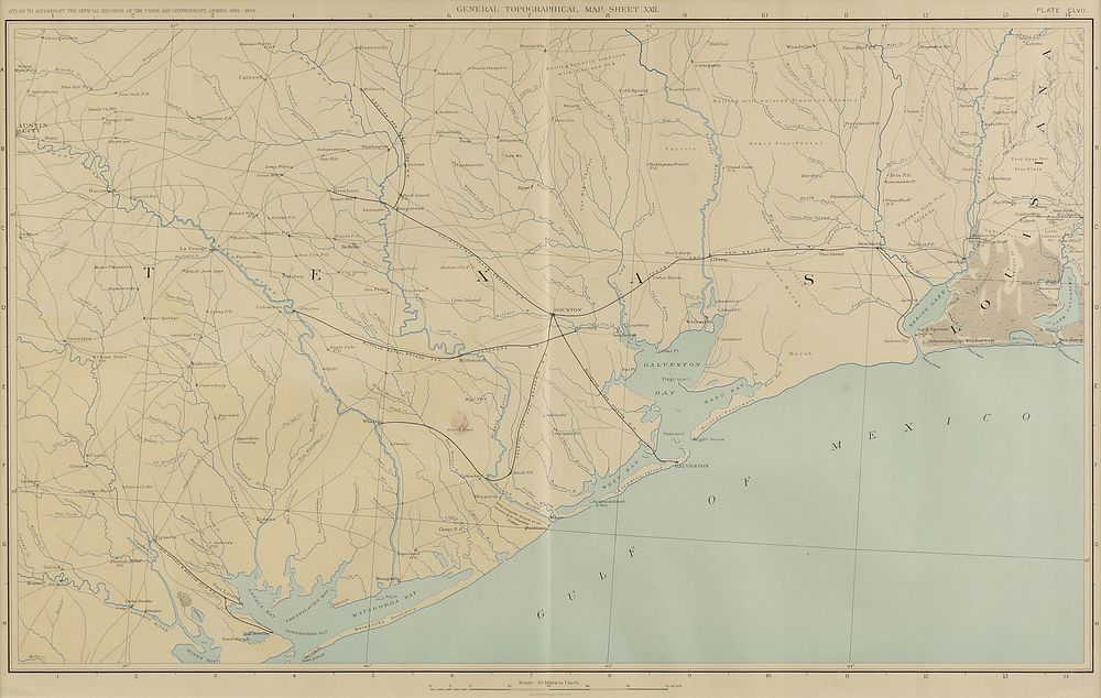 Appraisal: AN ANTIQUE MAP General Topographical Map Sheet XXII WASHINGTON D