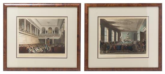 Appraisal: Sale Lot Two English Aquatints thomas rowlandson - and augustus