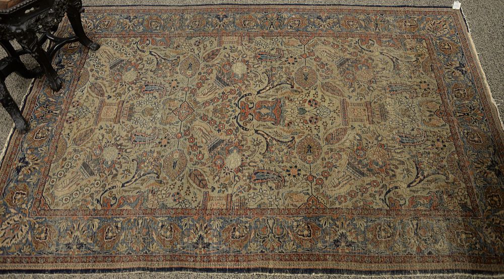 Appraisal: Farahan Sarouk Area Rug overall worn ' x ' Farahan