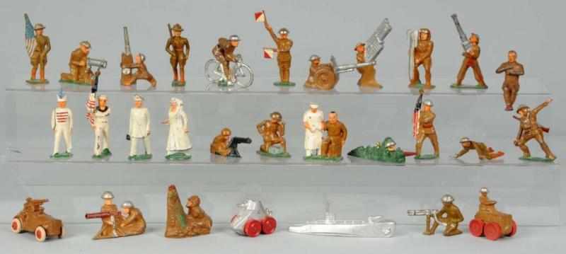 Appraisal: Lot of Dimestore Toy Soldiers Description Consists of higher-grade Barclay