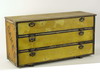 Appraisal: BAKER'S DISPLAY BOX - th C pine three drawer baker's