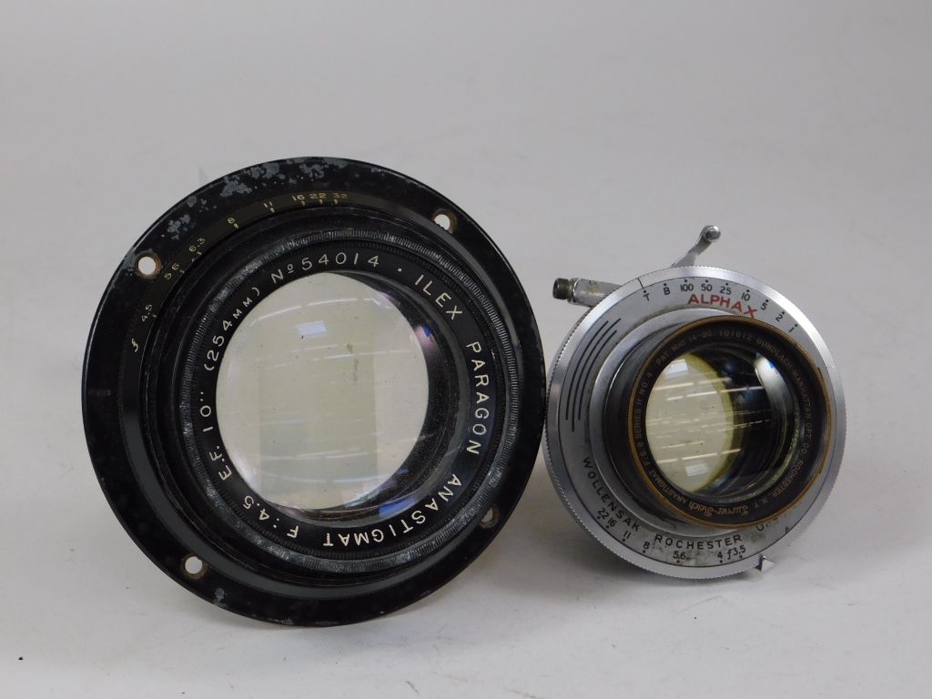 Appraisal: LOT OF LARGE FORMAT LENSES Lot of large format lenses