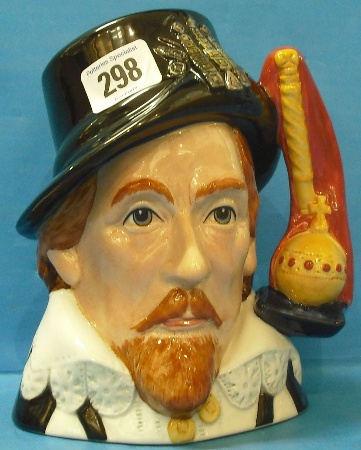 Appraisal: Royal Doulton Large Character Jug King James I D Boxed