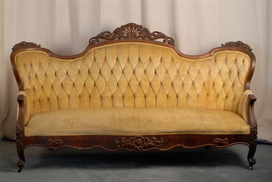 Appraisal: A th C Rococo Revival Sofa a sofa with a