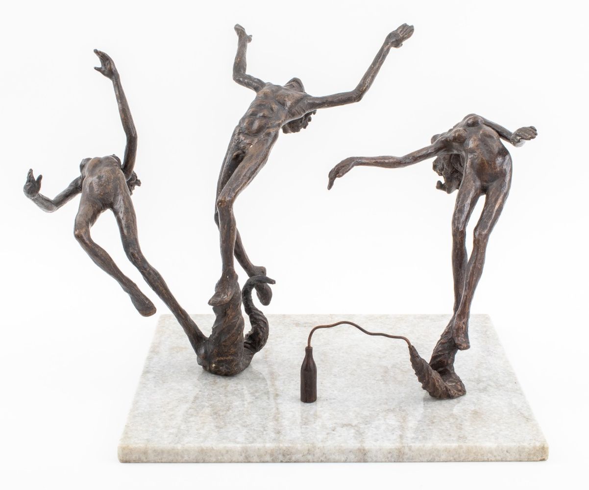 Appraisal: VICTOR SALMONES ILUCIONES BRONZE SCULPTURE Victor Salmones Mexican - Iluciones