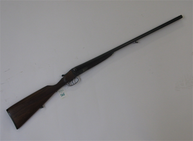 Appraisal: FRENCH HELICOBLOC DOUBLE BARREL BOX LOCK SHOTGUN gauge barrels overall