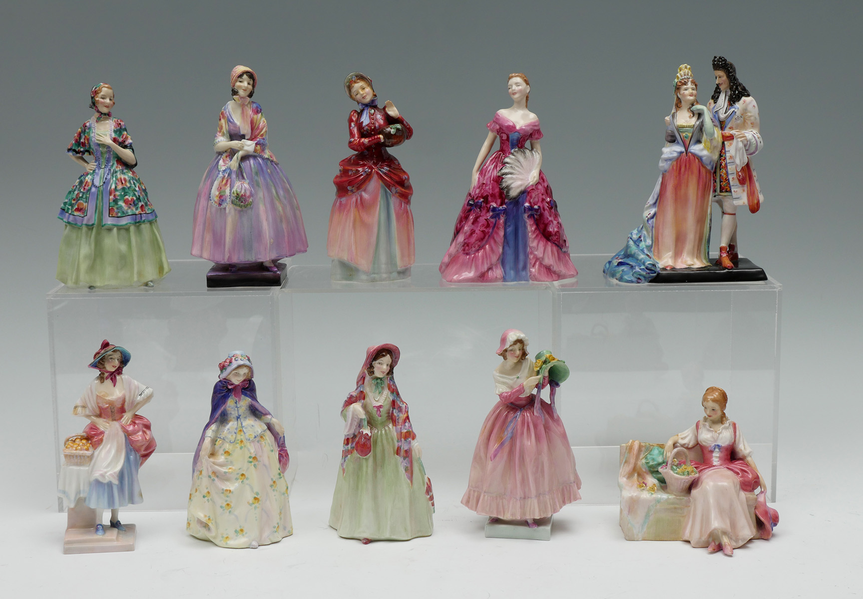 Appraisal: ROYAL DOULTON LADY FIGURINES ''Jasmine'' HN ''Barbara'' HN RD ''Rowena''