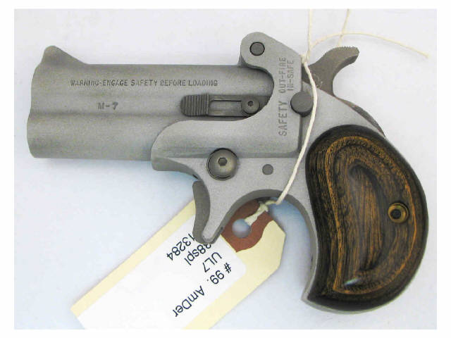 Appraisal: American Derringer Ultra Lightweight M -shot derringer spl caliber grey