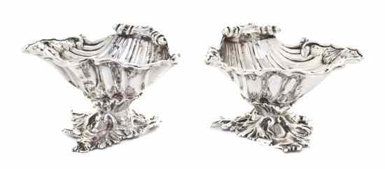 Appraisal: A Pair of English Silver Master Salts Daniels Charles Houle