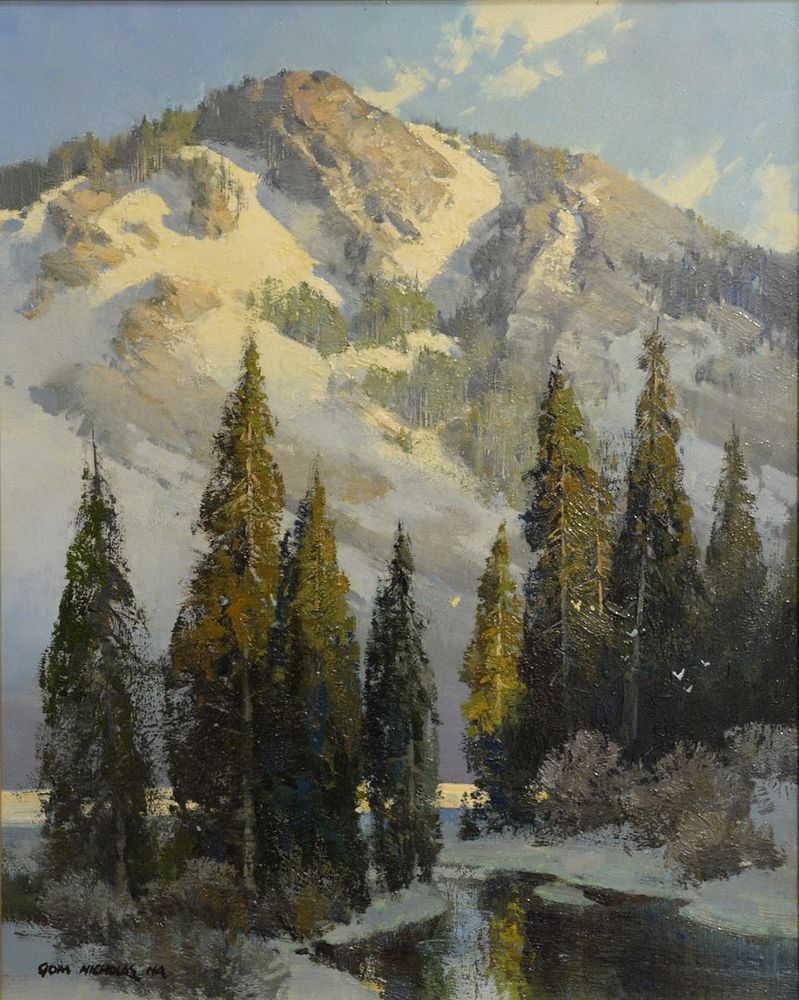 Appraisal: Tom Nicholas b In High Sierras East of Yosemite oil