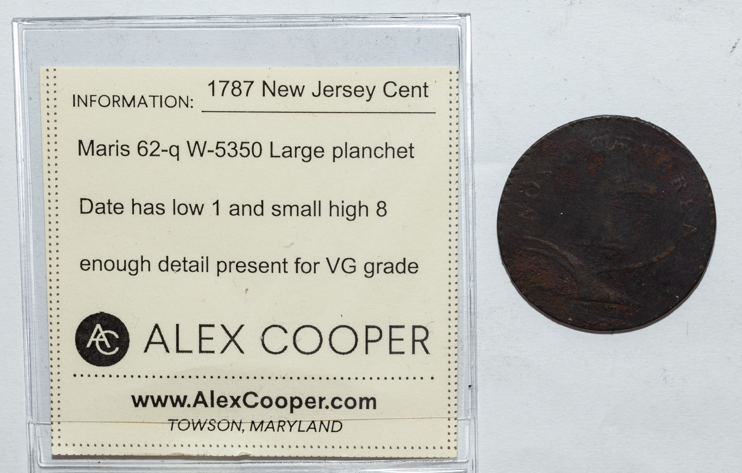 Appraisal: NEW JERSEY CENT MARIS -Q W- R- G VG A