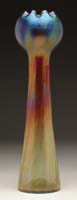 Appraisal: LOETZ IRIDESCENT VASE Amberina coloring of fushcia shading to amber