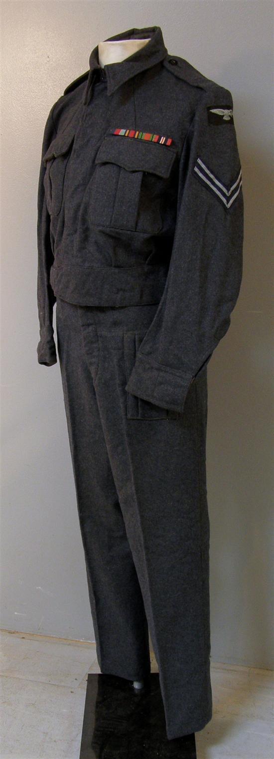 Appraisal: RAF military uniform Jacket and trousers PROVENANCE Geoff Stanton Collection