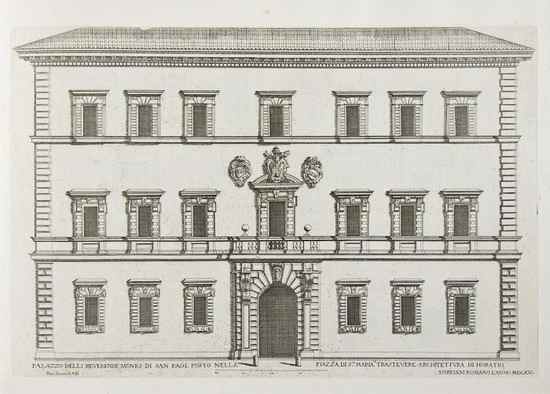 Appraisal: Ferrerio Pietro Palazzi di Roma parts in engraved titles and