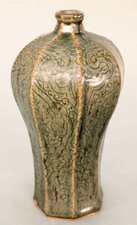 Appraisal: Octagonal plum Meiping vase China Korea th th century the