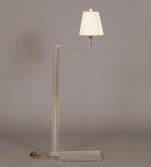 Appraisal: Art deco lucite floor lamp H