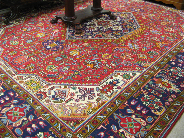 Appraisal: PERSIAN TABRIZ CARPET East Azarbaijan Province northwestern Iran with colorful