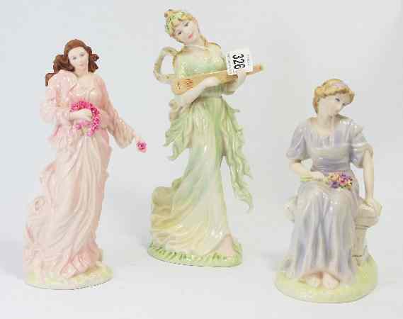 Appraisal: Wedgwood Figures from the Classical Collection comprising Tranquility Melody and