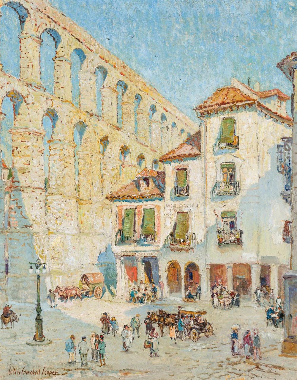 Appraisal: COLIN CAMPBELL COOPER American - Roman Aqueducts Segovia Spain oil