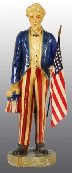 Appraisal: Chalkware Uncle Sam Statue Description Circa s Signed R G