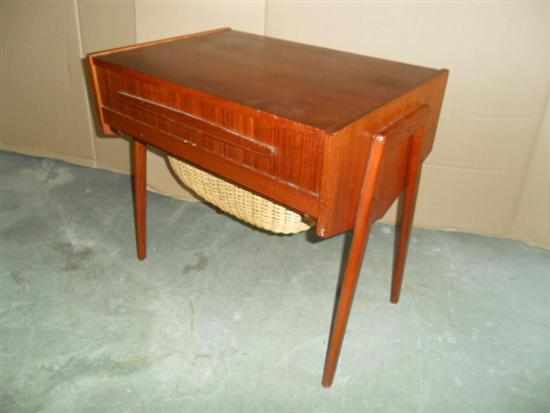 Appraisal: A DANISH TEAK SEWING TABLE