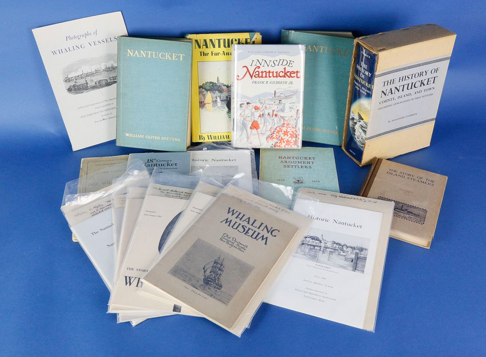 Appraisal: Collection of Vintage Nantucket Island Books and Historical Pamphlets Collection