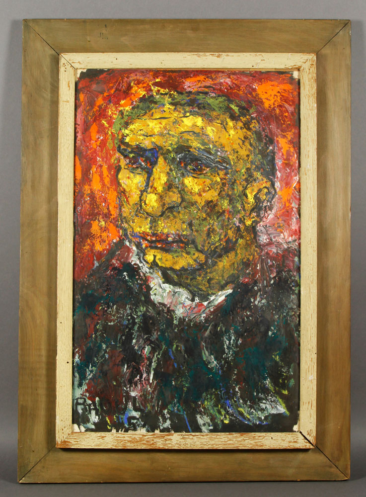 Appraisal: - Portrait of a Man with a Yellow Face O