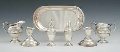 Appraisal: A Sterling Silver Tabletop Accessories in Rose Point by Wallace