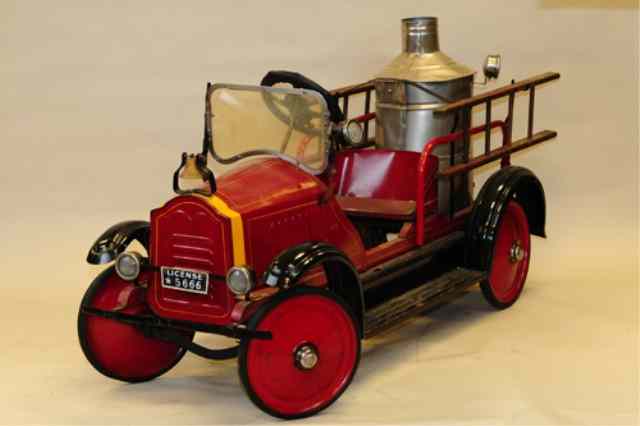 Appraisal: a AMERICAN NATIONAL FIRE PUMPER PEDAL CAR An all original