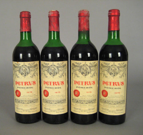 Appraisal: Four ml bottles of Petrus