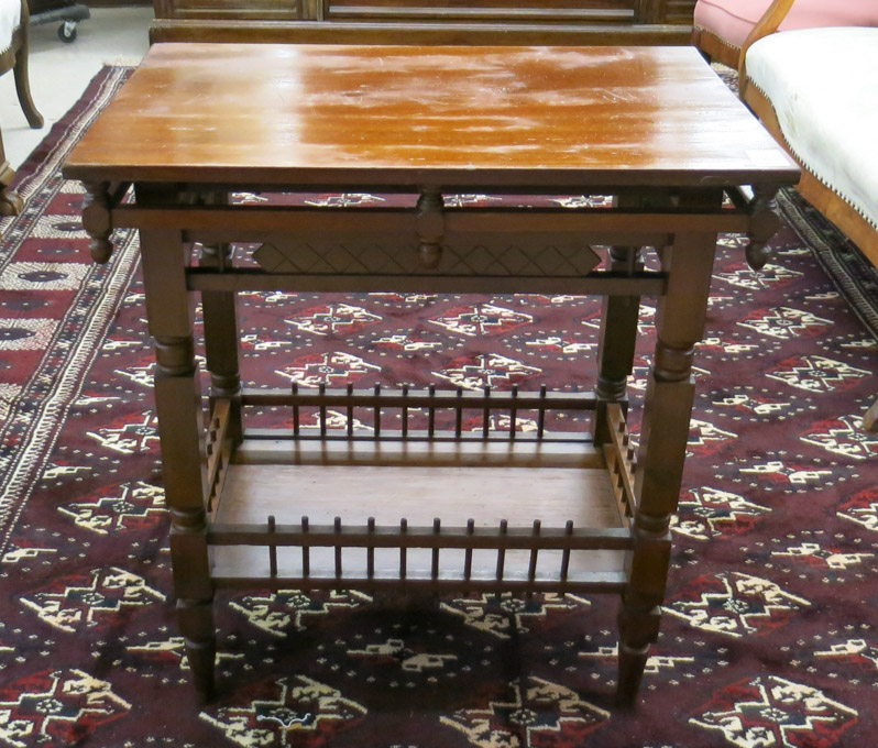 Appraisal: A VICTORIAN PINE LAMP TABLE Eastlake style late th century