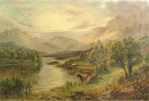 Appraisal: Frederick Carlton British A view of Loch Lomond with highland