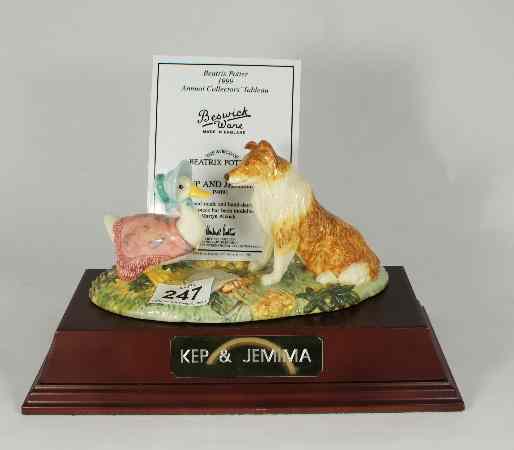 Appraisal: Beswick Beatrix Potter Tableau Figure Kep and Jemima P Limited