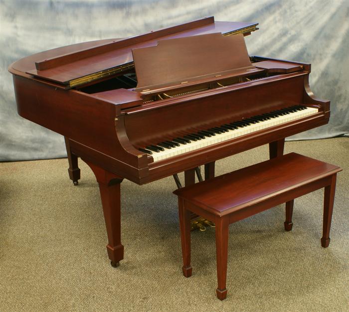 Appraisal: Mahogany Steinway grand piano Model M SN c hairline delamination