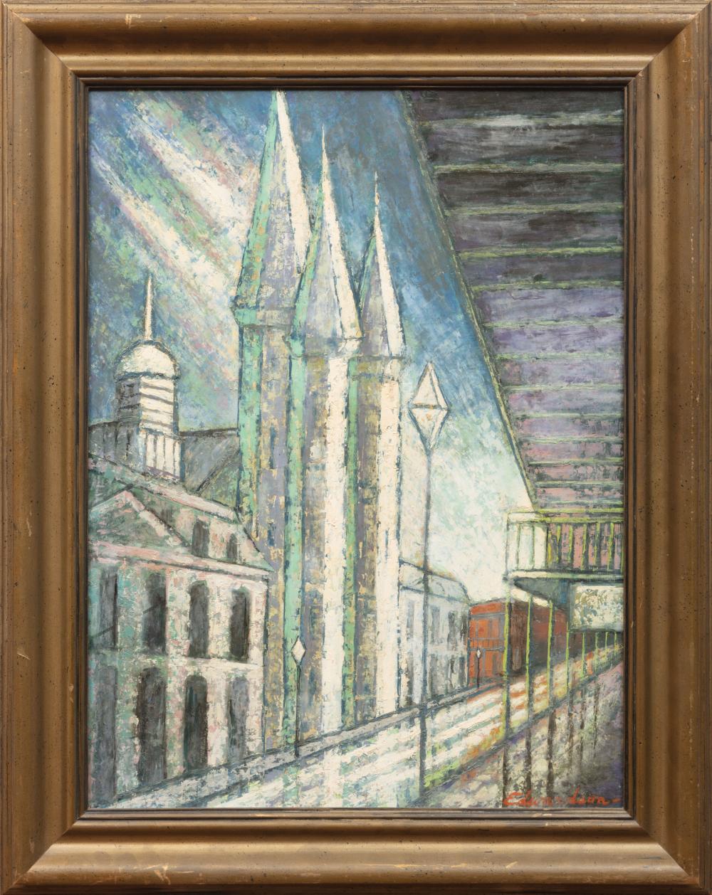 Appraisal: Lawrence Edwardson American Louisiana - St Louis Cathedral New Orleans