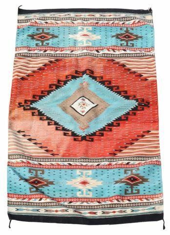 Appraisal: Hand-woven rug Zapotec Northern Mexico approx ' l ' w