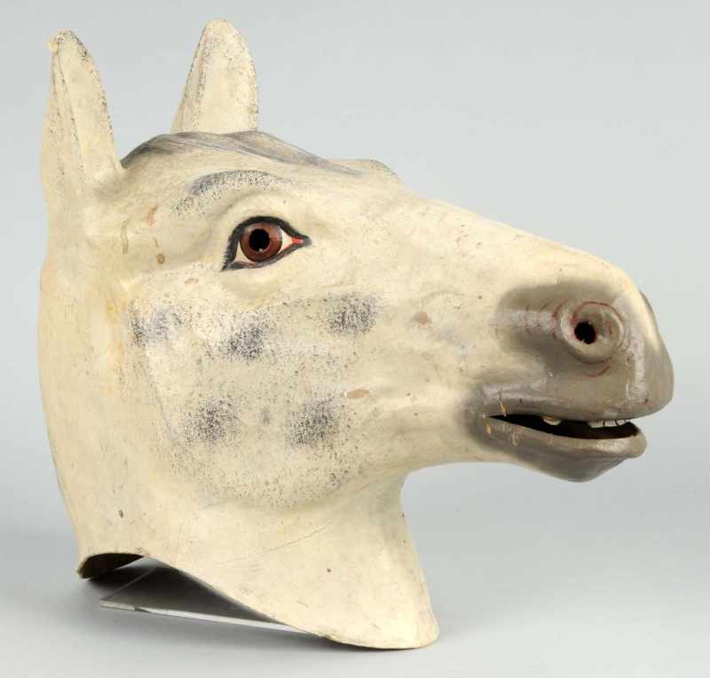 Appraisal: Large Paper Mache Horse Mask Description Minor rubs Condition Excellent