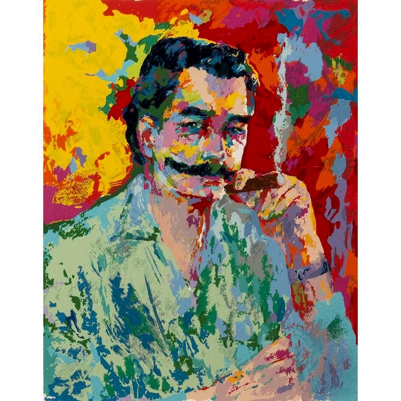 Appraisal: Leroy Neiman Serigraph Self Portrait Framed Leroy Neiman serigraph Self