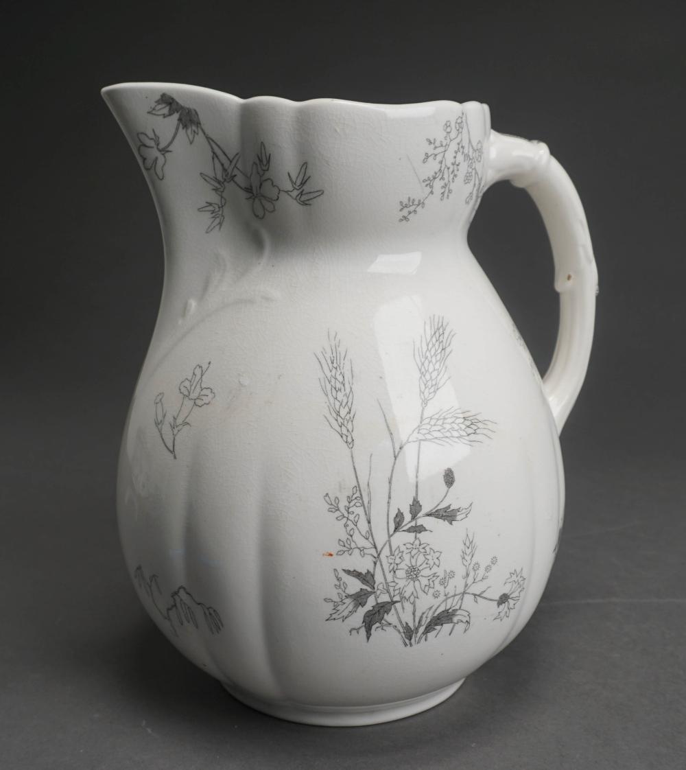 Appraisal: T R BOOTE ENGLISH IRONSTONE PITCHER H IN CM T