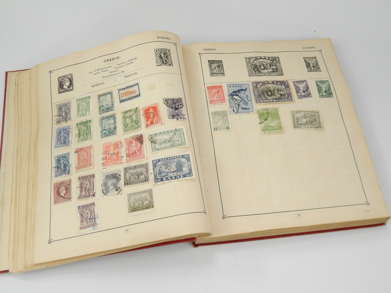 Appraisal: A collection of early thC European and World stamps to