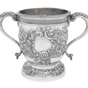 Appraisal: A Paul Storr Silver Loving Cup London with foliate and