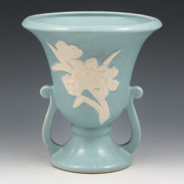 Appraisal: Weller Cameo Vase - Mint Weller Cameo vase Marked Weller