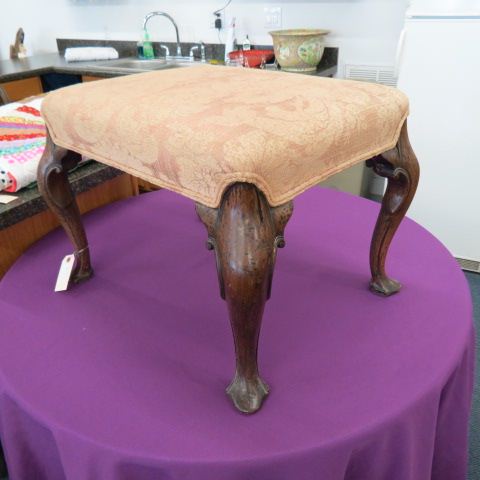 Appraisal: Period Georgian Footstool carved approx X