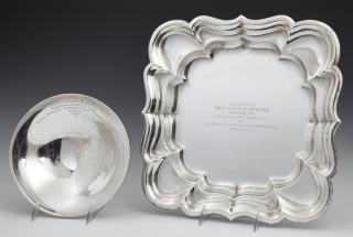 Appraisal: Two Sterling Presentation Bowls consisting of a c Two Sterling