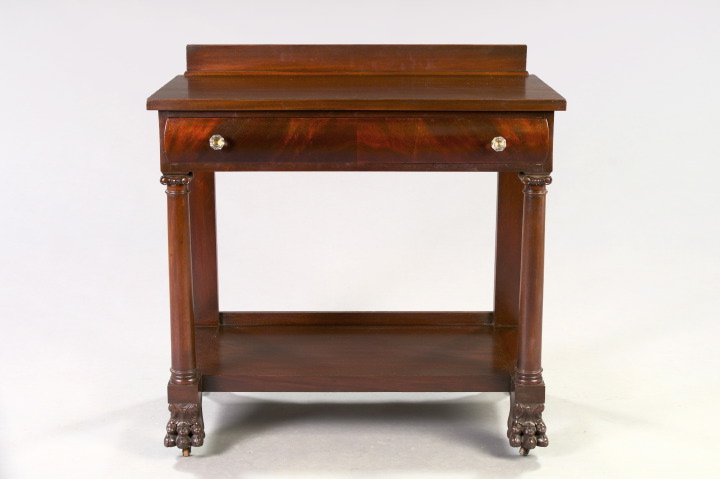 Appraisal: American Late Classical Revival Mahogany Server ca with a single