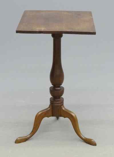 Appraisal: th c snake leg cherry candlestand Top '' x ''